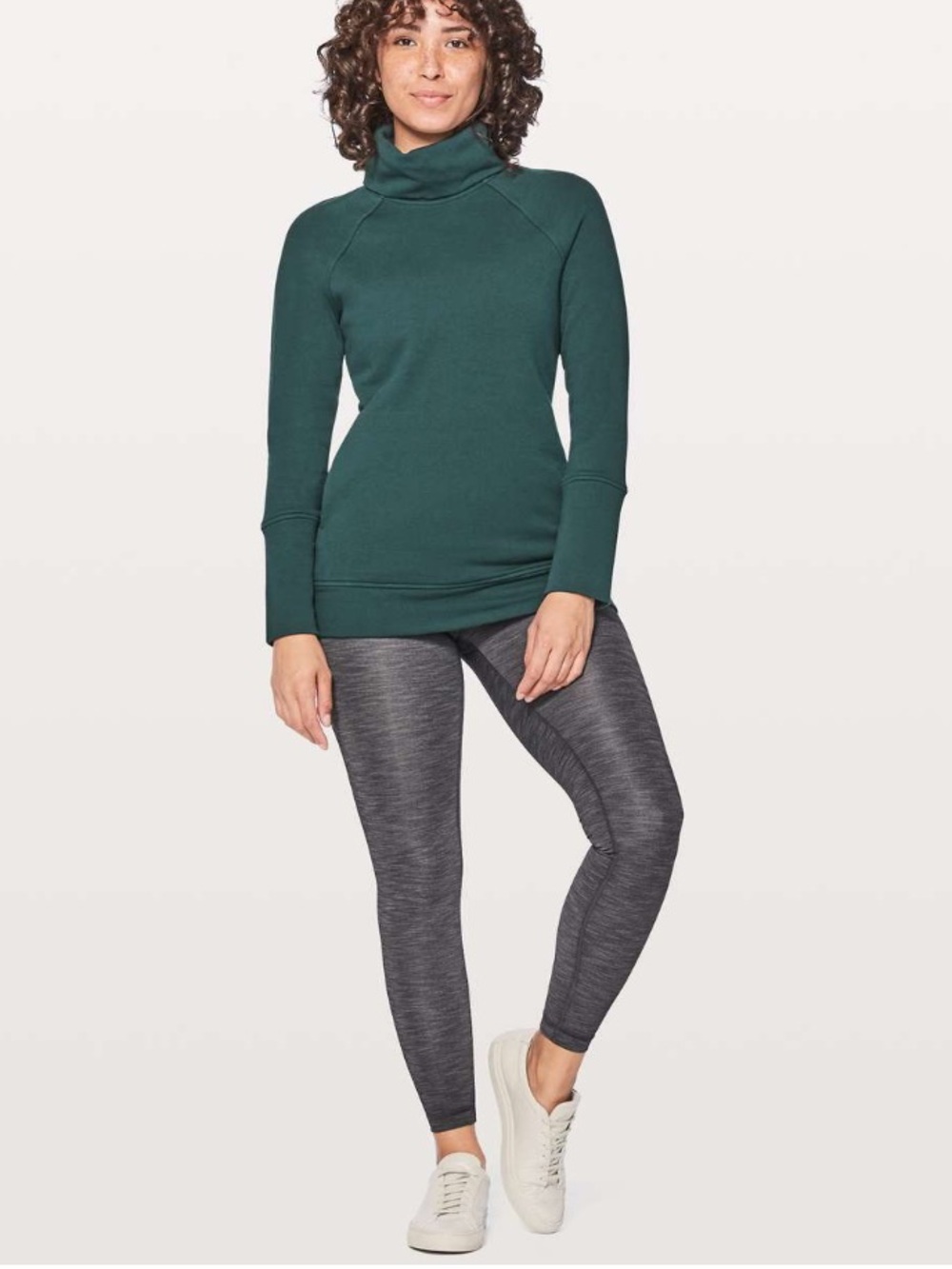Lululemon To You Tunic in Submarine Emerald Green W2378 Sz 4 - Picture 2 of 10